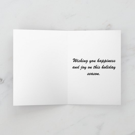 Carte - Joyeuses fêtes - arbre (Intérieur)