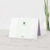 Carte Joyeuses Fêtes Blue Winter Pond (Dos)