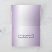 Carte Joyeuses Fêtes Blue Winter Pond (Intérieur)