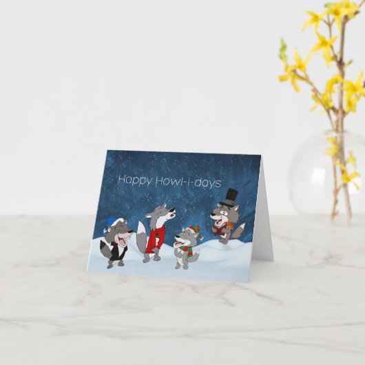 Carte Joyeuses Fêtes de fin d'année  (Fleur jaune)