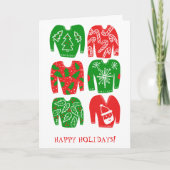 Carte Joyeuses fêtes de Noël moche Sweater (Devant)
