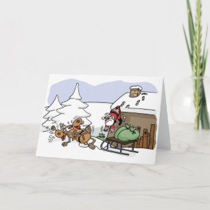 Carte Joyeuses Fêtes de Noël père Noël Weggie