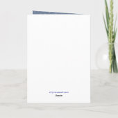 Carte Joyeuses Fêtes de nuit étoilés (Dos)