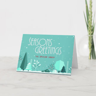 Carte Joyeuses Fêtes d'hiver pour entreprises