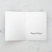 Carte Joyeuses Fêtes élégant (Intérieur)