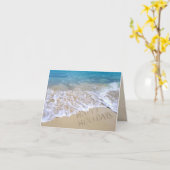 Carte Joyeuses fêtes Merci (Fleur jaune)