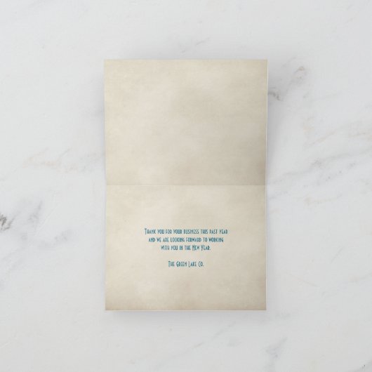 Carte Joyeuses fêtes Merci (Intérieur)