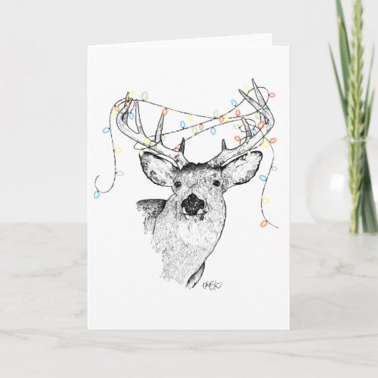 Carte Joyeuses fêtes Mon Cerf (Devant)