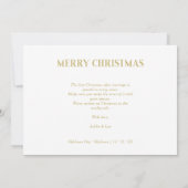 Carte Joyeuses fêtes Noël Marié et Joyeux jeunes mariés (Dos)