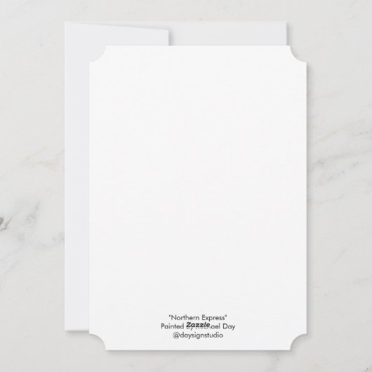 Carte Joyeuses Fêtes Northern Express (Dos)