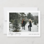 Carte Joyeuses Fêtes Photo Instantané (Devant)