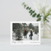 Carte Joyeuses Fêtes Photo Instantané (Debout devant)