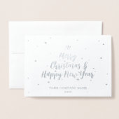 Carte Joyeuses Fêtes Silver Company (Devant avec enveloppe)