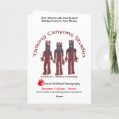 Carte Joyeuses Fêtes Symbole du soleil Zia du Nouveau-Me (Dos)