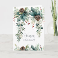 Joyeuses Fêtes Verdure d'Hiver
