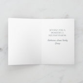 Carte Joyeuses Fêtes Verdure d'Hiver (Intérieur)