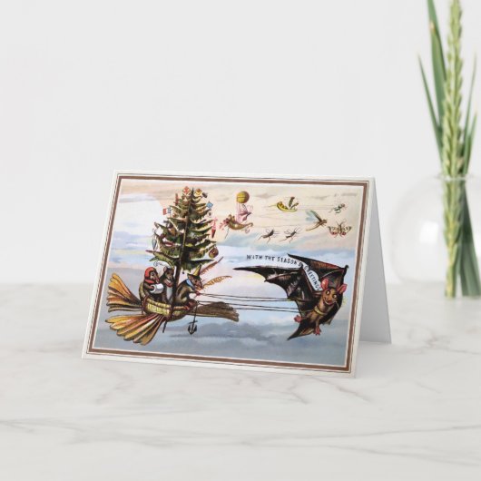 Carte Joyeuses Fêtes Victorian Odd (Devant)