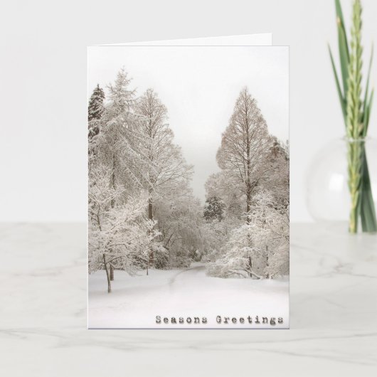 Carte Joyeuses Fêtes Winter Wonderland Cartes (Devant)