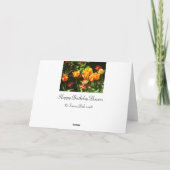 Carte Joyeuses fleurs d'anniversaire 2 | (Dos)