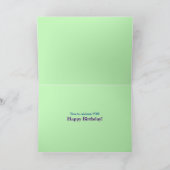 Carte Joyeuses Fleurs d'Anniversaire Fille Plutôt Amusan (Intérieur)