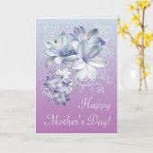 Carte Joyeuses fleurs de la Fête des Mères (Fleur jaune)