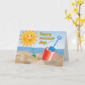 Carte Joyeuses journées d'été (Fleur jaune)