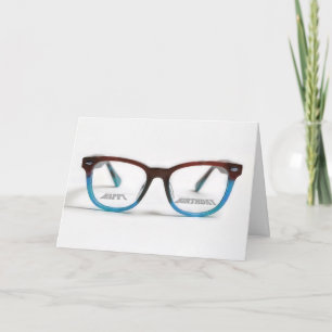 Carte Joyeuses lunettes Bifocales d'anniversaire