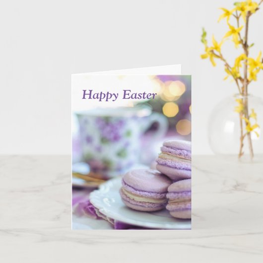 Carte Joyeuses Pâques (Fleur jaune)