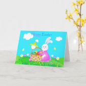 Carte Joyeuses Pâques (Fleur jaune)