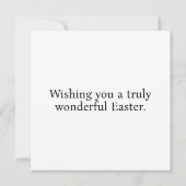 Carte Joyeuses Pâques (Dos)