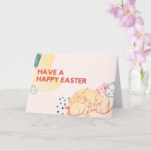 Carte Joyeuses Pâques (Orchidée)