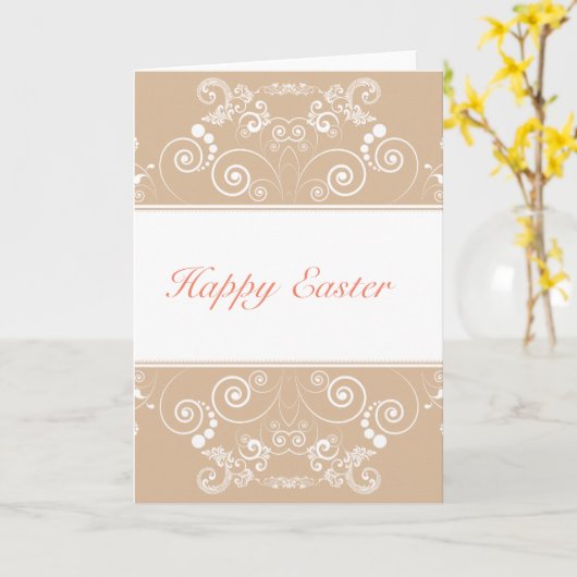 Carte Joyeuses Pâques (Fleur jaune)