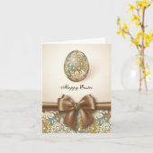 Carte Joyeuses Pâques (Fleur jaune)