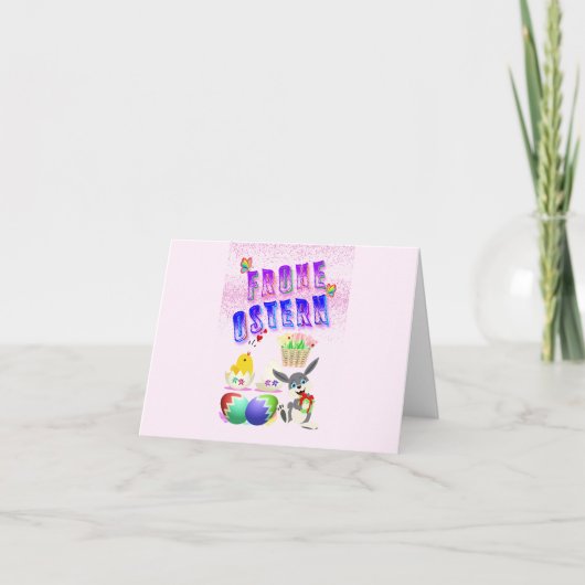 Carte Joyeuses Pâques (Devant)