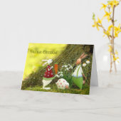 Carte Joyeuses Pâques (Fleur jaune)