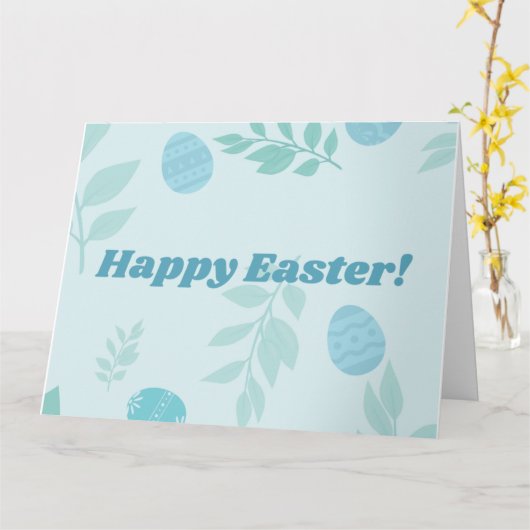 CARTE JOYEUSES PÂQUES (Fleur jaune)