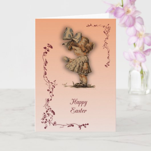 Carte Joyeuses Pâques (Orchidée)