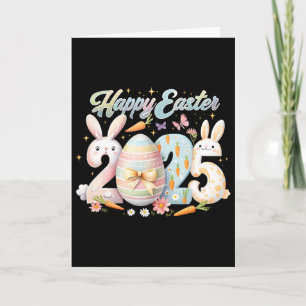 Carte Joyeuses Pâques 2025 Lapin Visage de Lapin Jour de