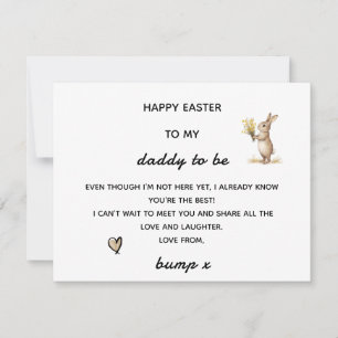 CARTE JOYEUSES PÂQUES À MON FUTUR PAPA DE LA PART DE BUM