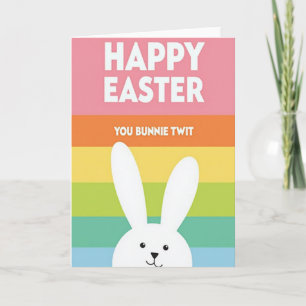 Carte Joyeuses Pâques, ami(e) Lapin