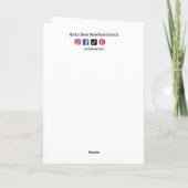 Carte Joyeuses Pâques amis flous et à plumes (Dos)