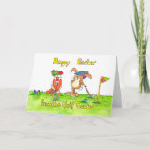 Carte Joyeuses Pâques aux golfeurs de Nicole Janes (Devant)