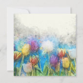 Carte Joyeuses Pâques belles tulipes  (Dos)