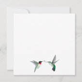 Carte Joyeuses Pâques Colibris à gorge rubis (Dos)