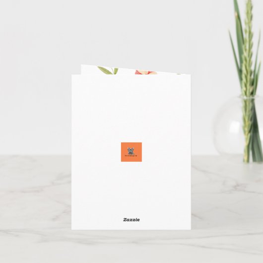 Carte Joyeuses Pâques de la part du chat (Dos)