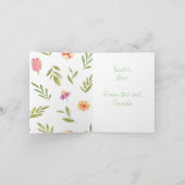 Carte Joyeuses Pâques du chat (Intérieur)