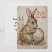Carte Joyeuses Pâques EGG-STRA (Devant / Derrière)