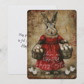 Carte Joyeuses Pâques EGG-STRA (Devant / Derrière)