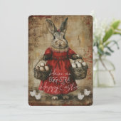 Carte Joyeuses Pâques EGG-STRA (Debout devant)