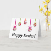 Carte Joyeuses Pâques ! (inspiré de l'Ukraine) (Fleur jaune)